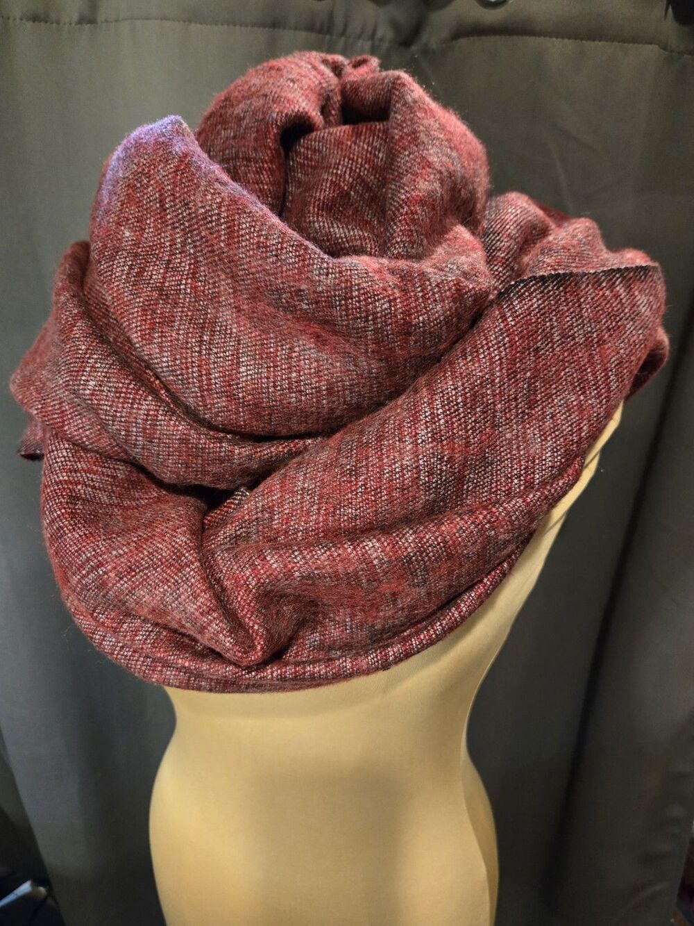 Zig Zag Asian Collection Shawl Wrap Scarf, Artisan-Made In Nepal, NWOT - Picture 4 of 7
